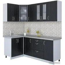 Готовая кухня Интерлиния Мила Крафт 1.2x2.0 (дуб английский)