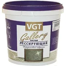 Пропитка VGT Gallery Лессирующий 900г (полупрозрачный серебристо-белый)