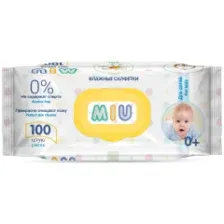 Салфетки влажные детские MIU с экстрактом ромашки 100шт
