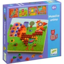 Развивающая игра Djeco Мозаика. Животные / 08137