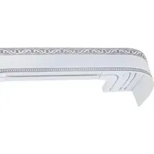 Карниз для штор Legrand Монарх 48070153 (2.8 м, белый глянец/хром)