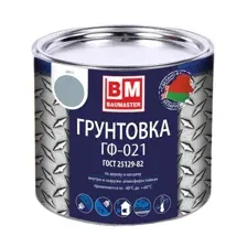 Грунтовка ГФ-021 “BAUMASTER” светло-серая 1,8 кг