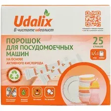Порошок для посудомоечной машины Udalix на основе активного кислорода (25 стиков)