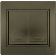 Выключатель Lezard Mira 701-3131-101 (светло-коричневый)
