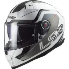 Мотошлем LS2 FF811 Vector II Metric (XL, белый титан/серебристый)
