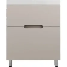Тумба под умывальник Symbolite Матис 70 2 ящика (напольная, крем)