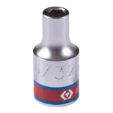 KING TONY Головка торцевая стандартная шестигранная 1/4, 5/32, дюймовая 233505S