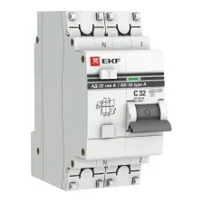 Дифференциальный автомат EKF PROxima АД-32 1P+N 32А30мА DA32-32-30-a-pro