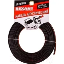 Кабель Rexant 2x0.75 / 01-6104-3-20 (20м, красный/черный)