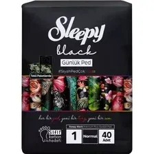 Прокладки ежедневные Sleepy Black Normal (40 шт)