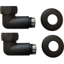 Американка Ростела угловая для п/с 3/4" х 3/4" г/ш 741SCH0505Ral9005 (черный)