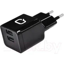Сетевое зарядное устройство Qumo Energy, Charger 0061, Q23842, черный