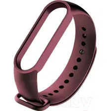 Ремешок для фитнес-трекера Case Для Mi Band 5/6 TPU (марсала)