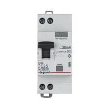 Дифавтомат LEGRAND RX3 1P+N C 25А 30мА 6кА (419401)