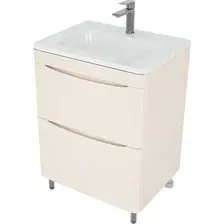 Symbolite Тумба под умывальник Бергамо мини 60 Люкс Plus 2 ящика (карамель)