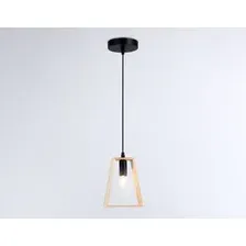 Подвесная люстра Ambrella light Traditional TR80497 BK/LW (черный/светлое дерево)