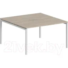 Комплект письменных столов Norden 120x143.8x75 / SG.244.OL.44.WH (белый/дуб светлый)