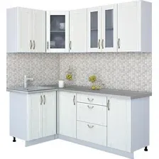 Готовая кухня Интерлиния Мила Крафт 1.2x2.0 (дуб полярный)