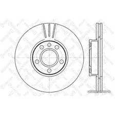 Тормозной диск Stellox 60204783VSX