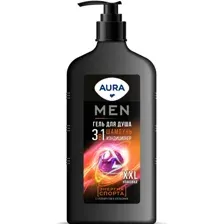 Гель для душа AURA Men 3в1 Энергия Спорта 750мл