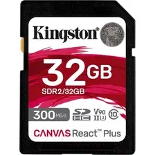 Карта памяти Kingston Canvas React Plus SDHC 32GB (SDR2/32GB)