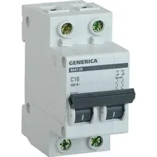 Выключатель автоматический Generica ВА 47-29 3Р 63А 4.5кА MVA25-3-063-C