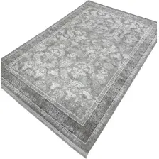 Ковер для жилой комнаты Radjab Carpet Афина Прямоугольник 9008A 12793RK (2.4x3.4, Grey/Cream)