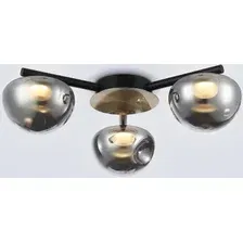 Припотолочная люстра Ambrella light LH12006/3 BK/GD/SM (черный/золото/дымчатый)