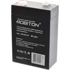 Аккумулятор для ИБП Robiton VRLA6-2.8 (6В/2.8 Ач)