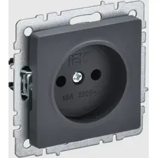 Розетка IEK Brite РС10-1-0-БрГ