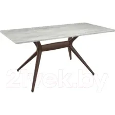 Кухонный стол Sheffilton SHT-TU30-2/TT 120/80 (коричневый/бетон светлый)