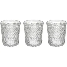 Набор стаканов для воды и напитков Tognana Glass Diamante N3585U15895 (3 шт, прозрачный)