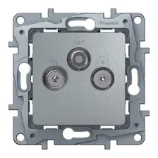 Розетка Legrand Etika 672456 (алюминий)