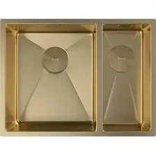 Мойка кухонная ZORG Zerox 58-2 U / IF-R PVD Gold