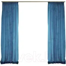 Комплект гардин Delfa СТШ/Д-050 Voile/8816 (200x250, синий)