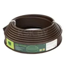 Бордюр "Ленточный" 10х1000 см полиэтиленовый (коричневый) Сибртех 64551