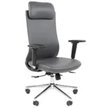 Кресло офисное CHAIRMAN 500LUX (экокожа cерый)