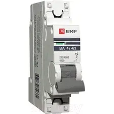 Выключатель автоматический EKF ВА 47-63 1P 32А (C) 4.5kA PROxima / mcb4763-1-32C-pro
