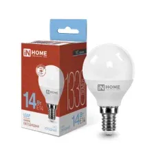 Лампа светодиодная LED-ШАР-VC 14Вт E14 6500K 1330Лм IN HOME 4690612047850