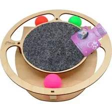 Игрушка для кошек Glory Life Круг с шариками и когтеточкой из ковра 147260