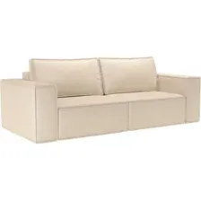 Диван Мебель-АРС Еврокнижка Эмби (бархат бежевый Star Velvet 6 Light Beige)