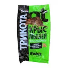 Парафиновые брикеты от крыс и мышей ТриКота Rubit, 350г