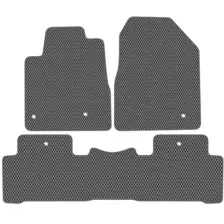 Комплект ковриков для авто Alicosta Honda Pilot (suv / YF4) 2008 - 2015 (серый, ромб)