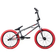 Велосипед Stark Madness BMX 3 2025 (разобранный, темно-серый матовый/красный)