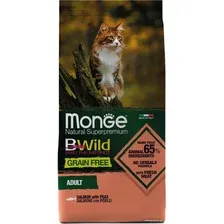 Сухой корм для кошек Monge BWild Adult Grain Free Salmon with Peas 1.5 кг