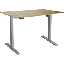Стол с регулировкой высоты ErgoSmart Electric Desk Slim 1380х800х18 мм (дуб натуральный/серый)