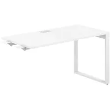 Стол Norden 140x70x75 AG.115.WH.L.72.WH (белый/серебристый/белый)