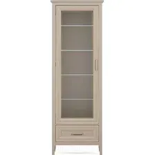 Шкаф-витрина Black Red White Classic REG1W1SZK (глиняный серый)