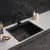 Кухонная мойка ARFEKA Eco AR 600*500 Black PVD Nano Decor Volcanic Rock