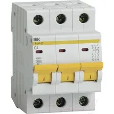 Выключатель автоматический IEK ВА 47-29 4А 3P 4.5кА С / MVA20-3-004-C